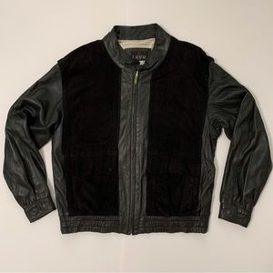 Leather Bomber Jacket L. Alvear Spain 40